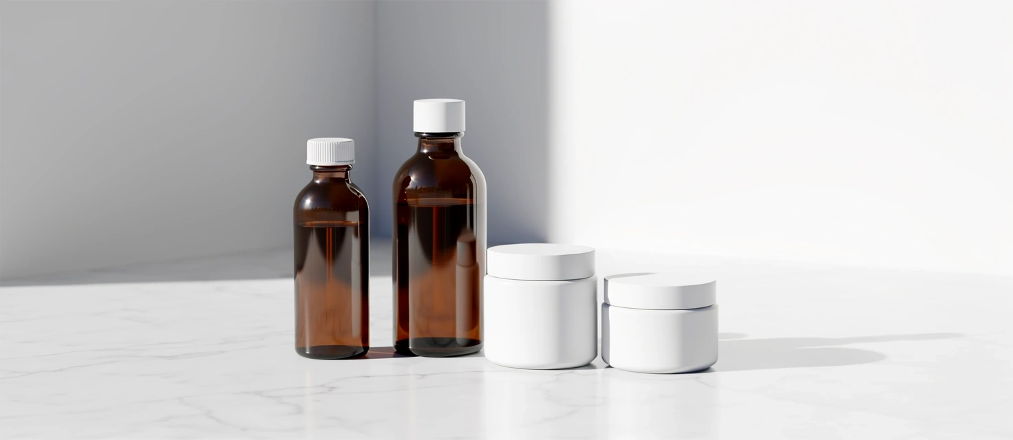 Premium natural supplement packaging aesthetic